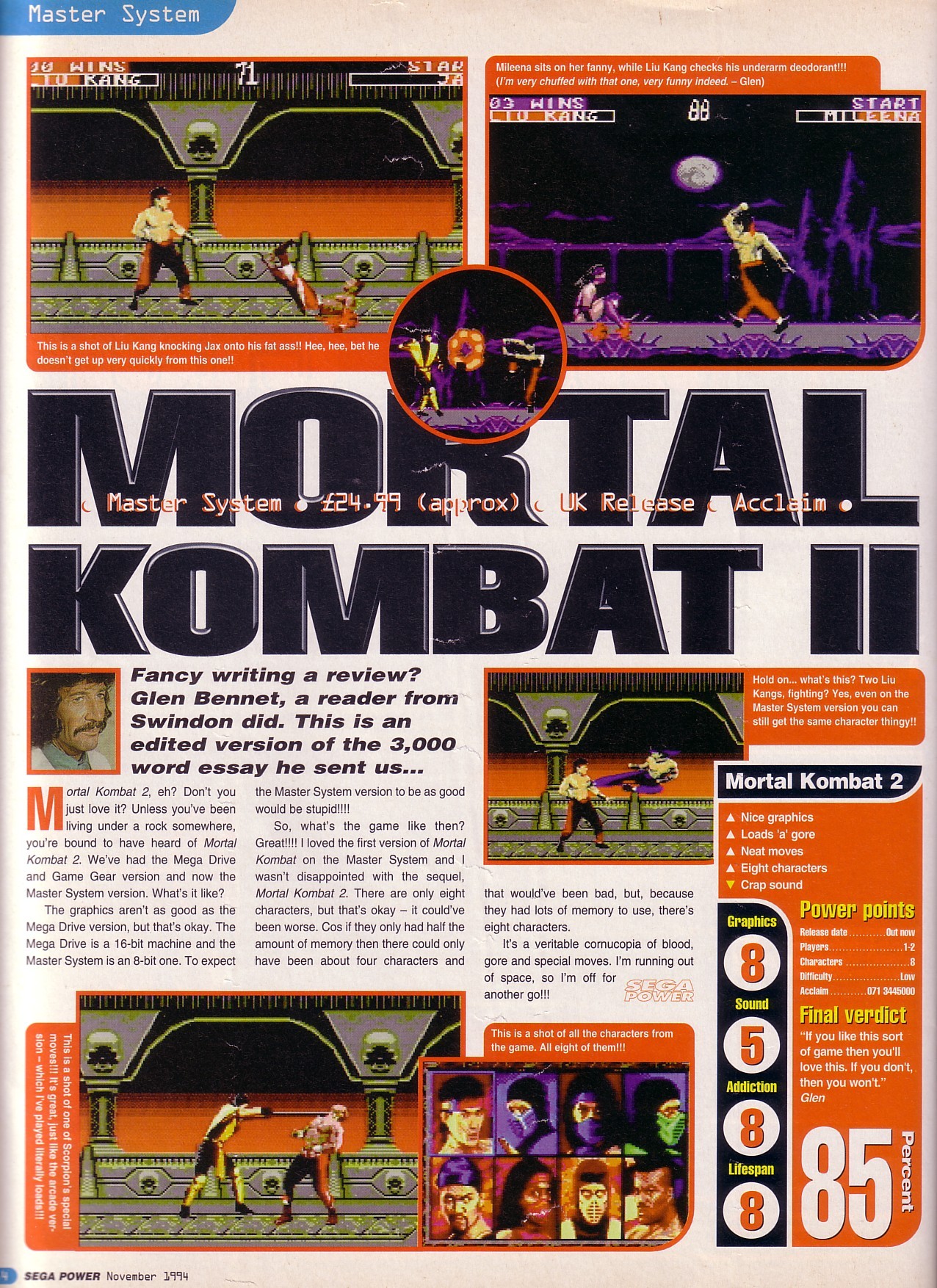 Mortal Kombat Ii 1993 Mobyrank Mobygames