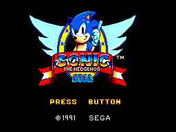 Sonic the Hedgehog Title Screen